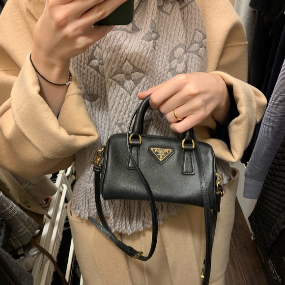 Prada Handbags - SOLD Prada Leather Bauletto Tote Bag